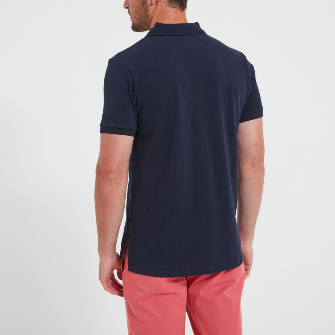 Schoffel Men's St. Ives Tailored Polo Shirt in Navy