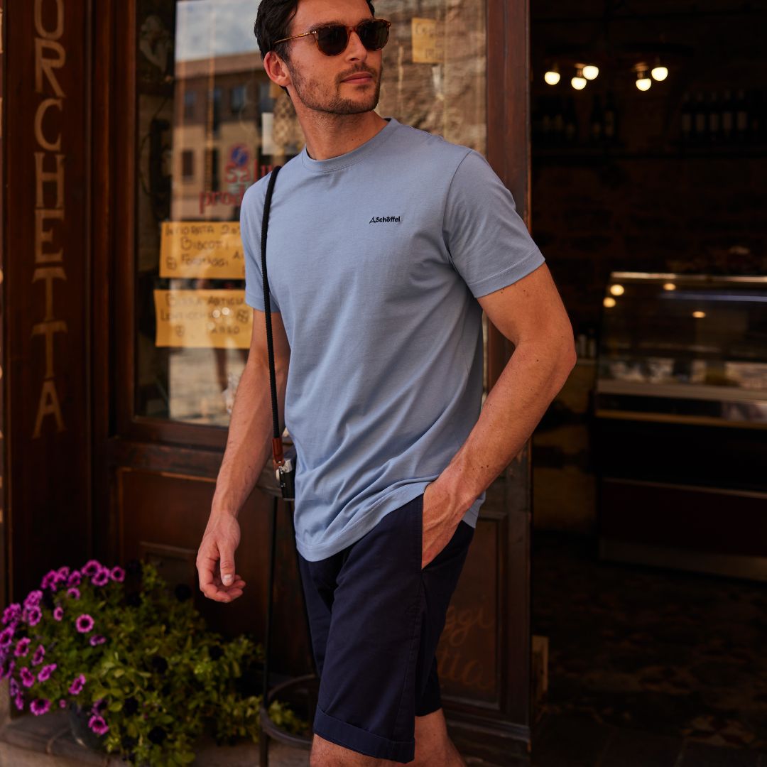 Schoffel Men's Trevone T-Shirt in Pigeon Blue
