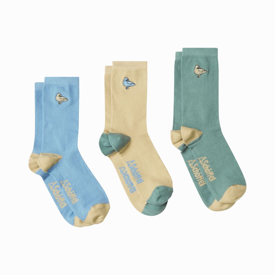 Schoffel Women's Bamboo Sock (Box of 3) in Duck Print