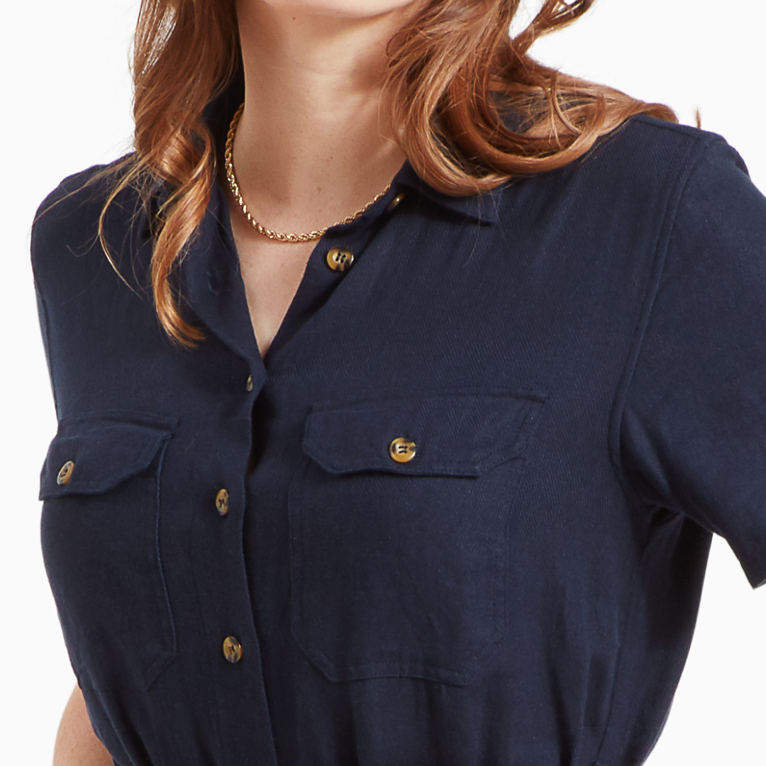 Schoffel Women's Daisy Linen Dress in Navy