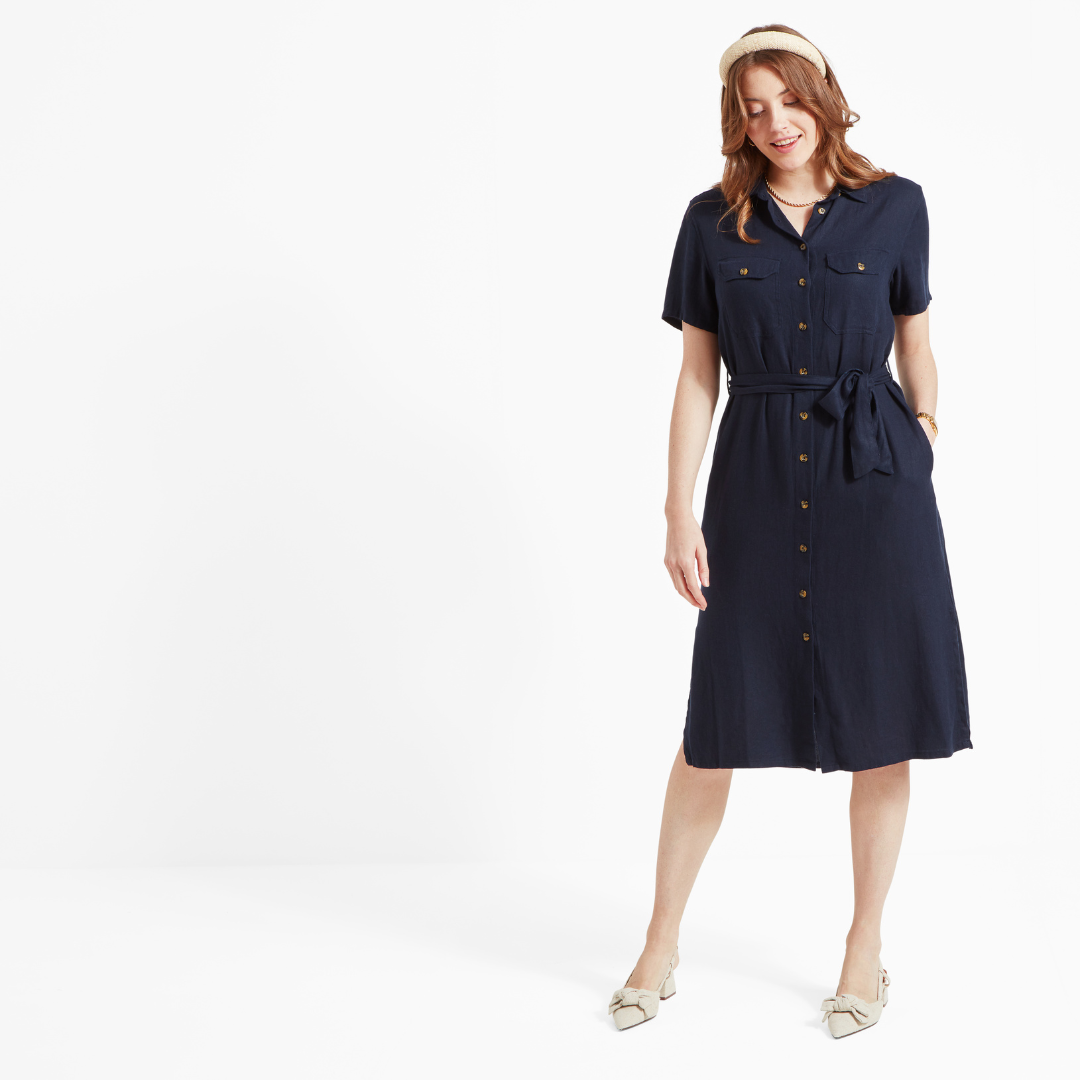 Schoffel Women's Daisy Linen Dress in Navy