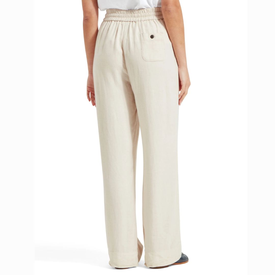 Schoffel Women's Daphne Linen Trousers in Oat
