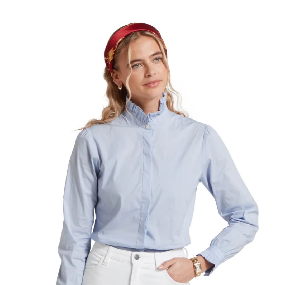 Schoffel Women's Fakenham Shirt in Pale Blue