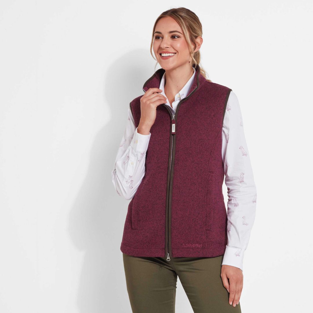 Schoffel Women's Ashton Gilet in Mulberry