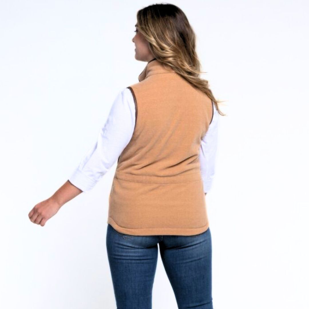 Schoffel Women's Lyndon Fleece Gilet in Camel