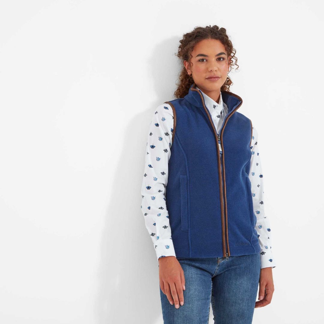 Schoffel Women's Lyndon Fleece Gilet in Cobalt Blue