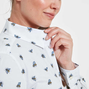 Schoffel Women's Norfolk Shirt in Bee Print