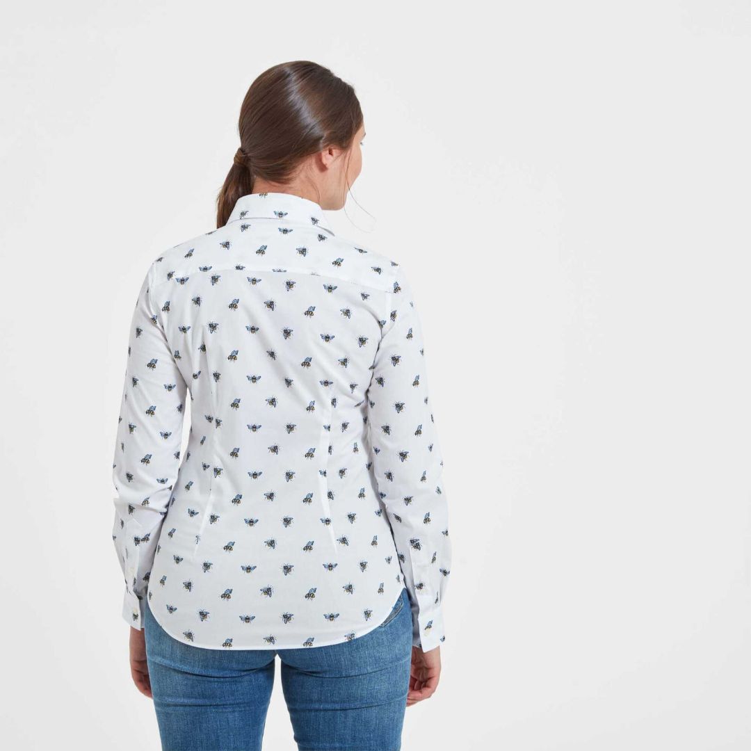Schoffel Women's Norfolk Shirt in Bee Print