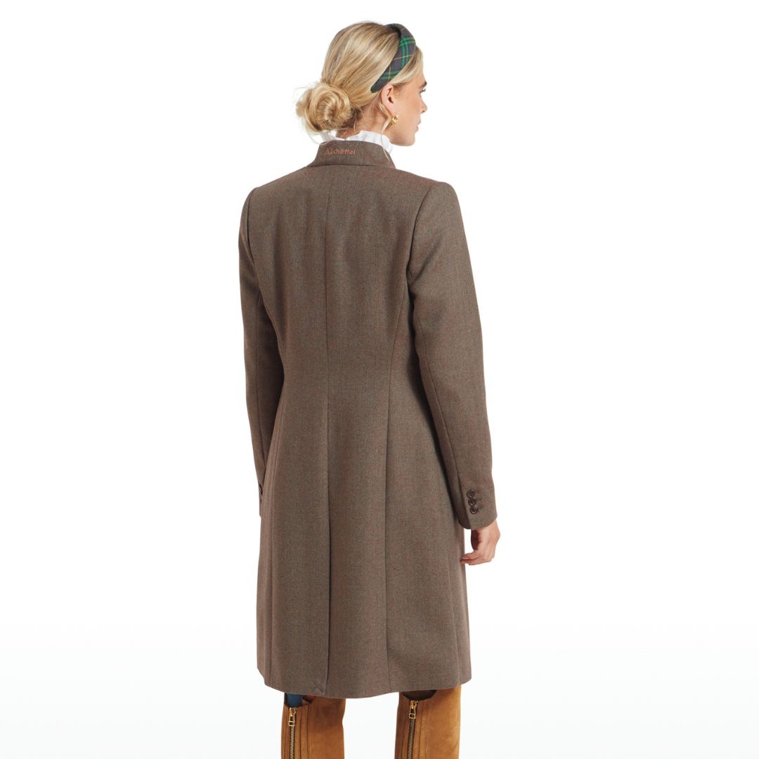 Schoffel Women's Portree Herringbone Tweed Jacket in Loden Green