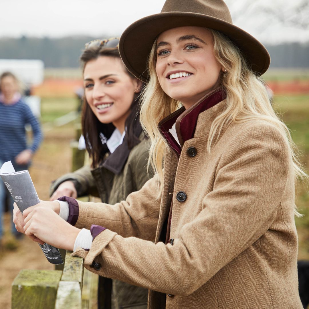 Schoffel Women's Portree Herringbone Tweed Jacket in Oak