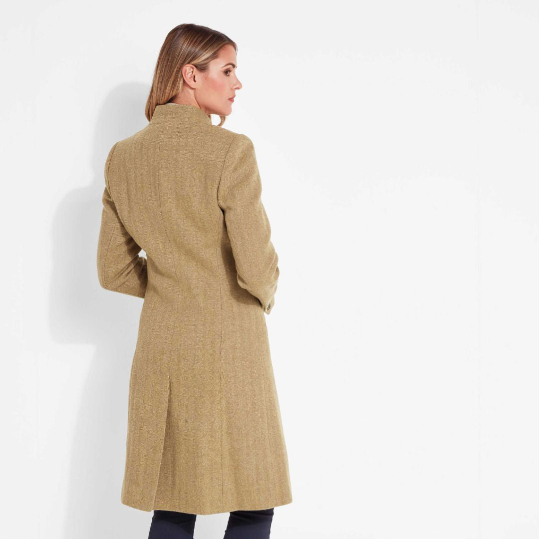 Schoffel Women's Portree Herringbone Tweed Jacket in Oak