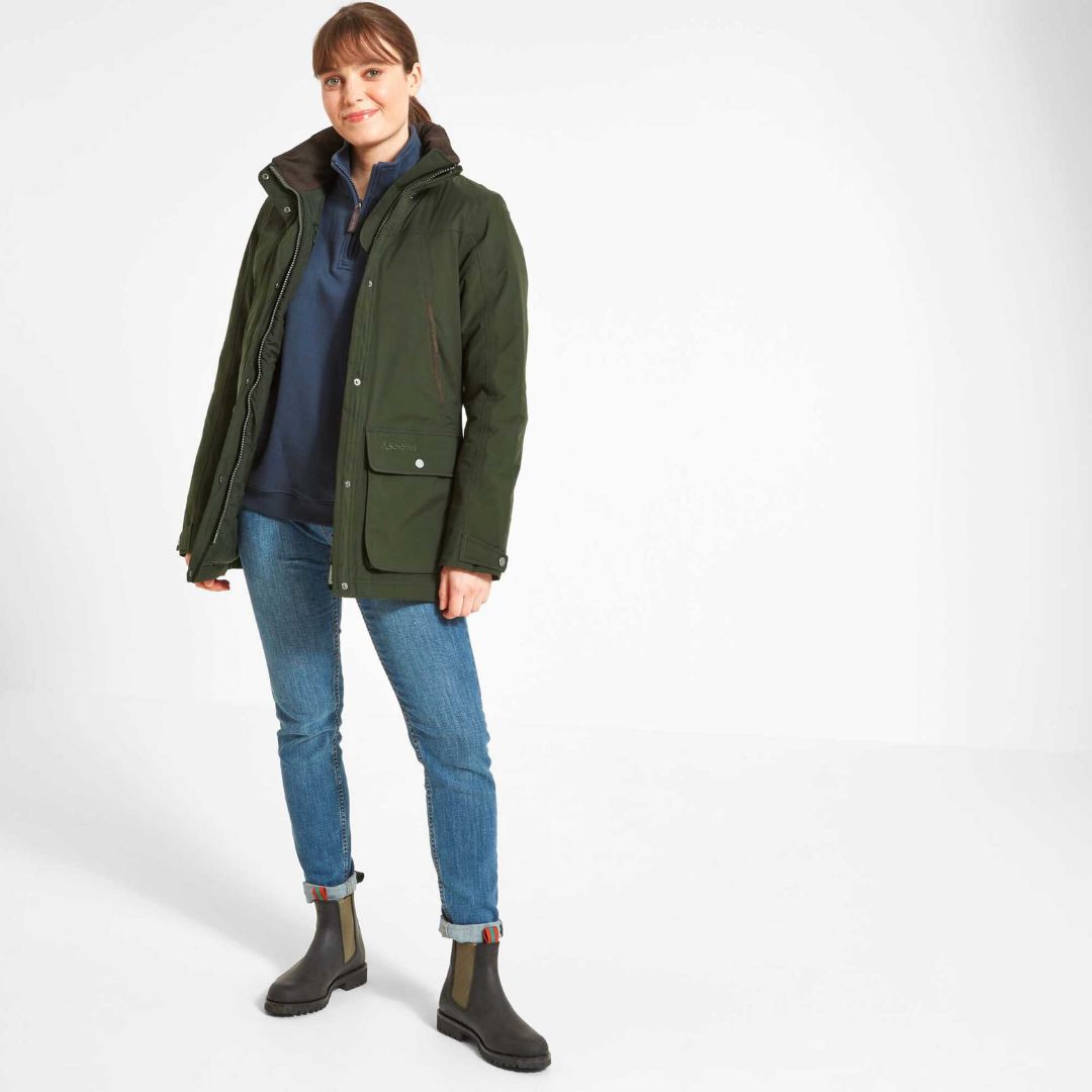 Schoffel Women's Rockingham Coat in Forest