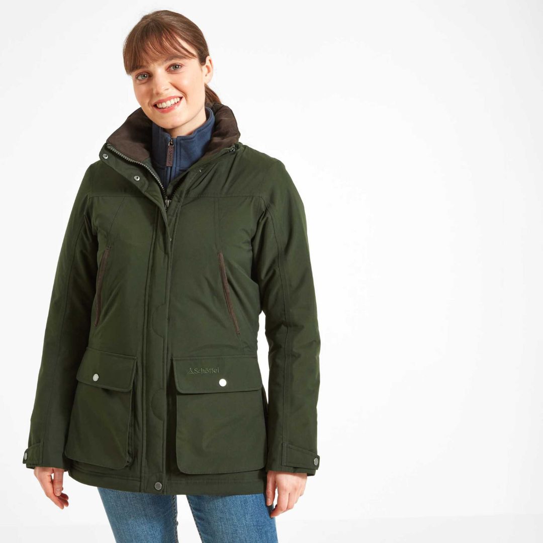 Schoffel Women's Rockingham Coat in Forest