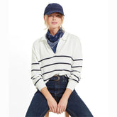 Schoffel Women's Roseland Jumper in Soft White & Navy