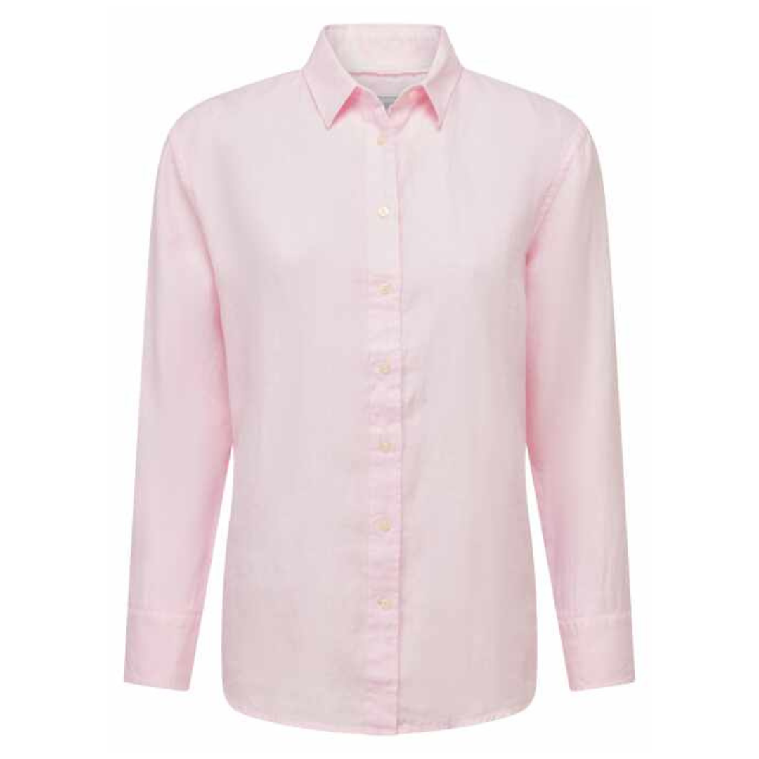 Schoffel Women's Salthouse Linen Shirt in Pale Pink