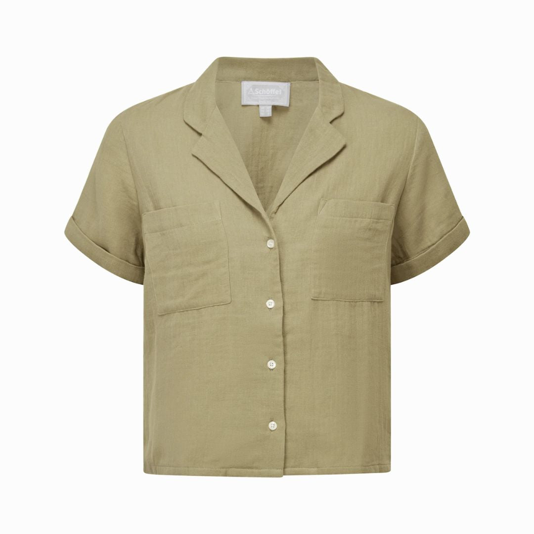 Schoffel Women's Summerfield Shirt in Light Khaki Green