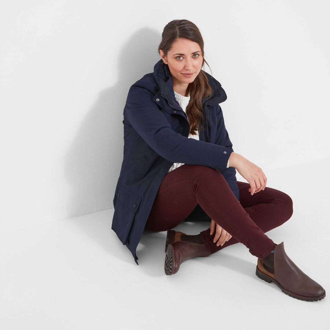Schoffel Women's Uppingham 3 in 1 Coat in True Navy