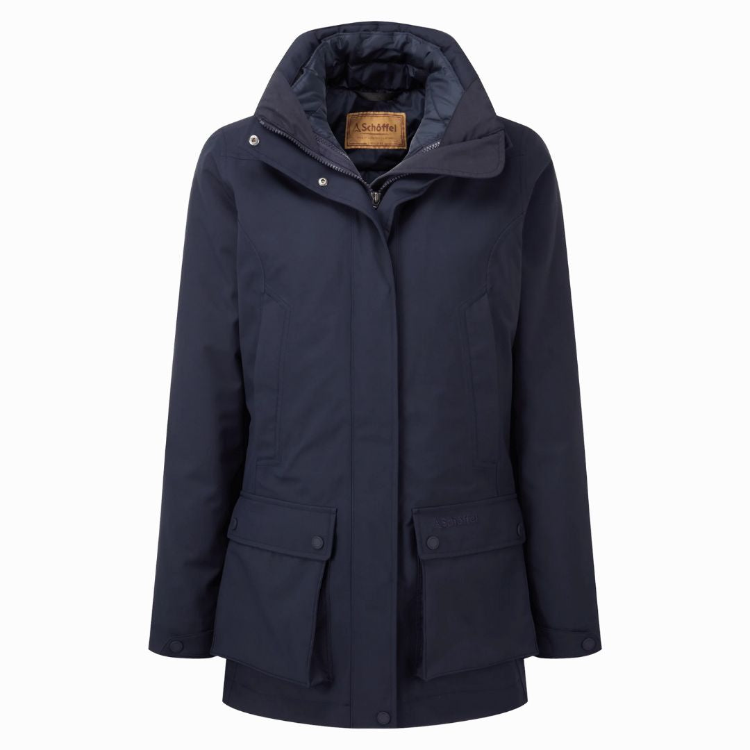 Schoffel Women's Uppingham 3 in 1 Coat in True Navy