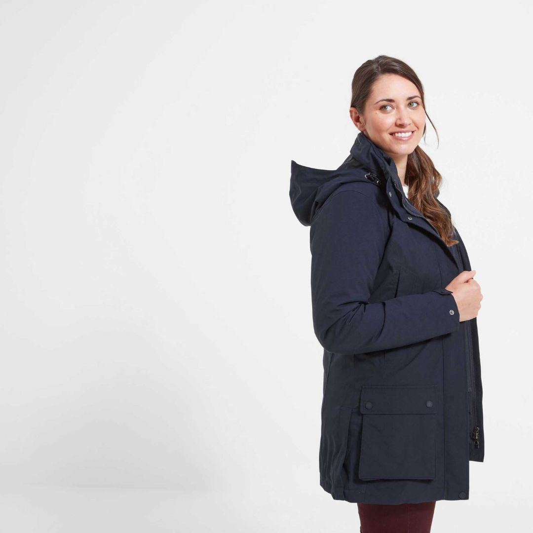 Schoffel Women's Uppingham 3 in 1 Coat in True Navy