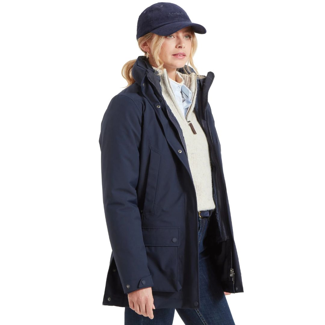 Schoffel Women's Uppingham 3 in 1 Coat in True Navy