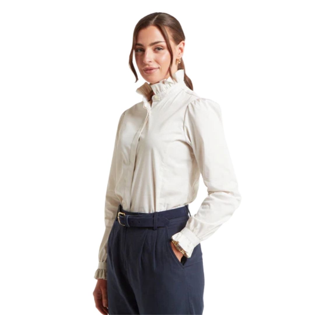 Schoffel Women's Fakenham Shirt in Linen Stripe