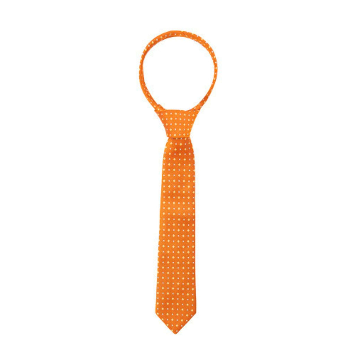Supreme Products Show Riding Tie in Orange with Gold Diamonds Print