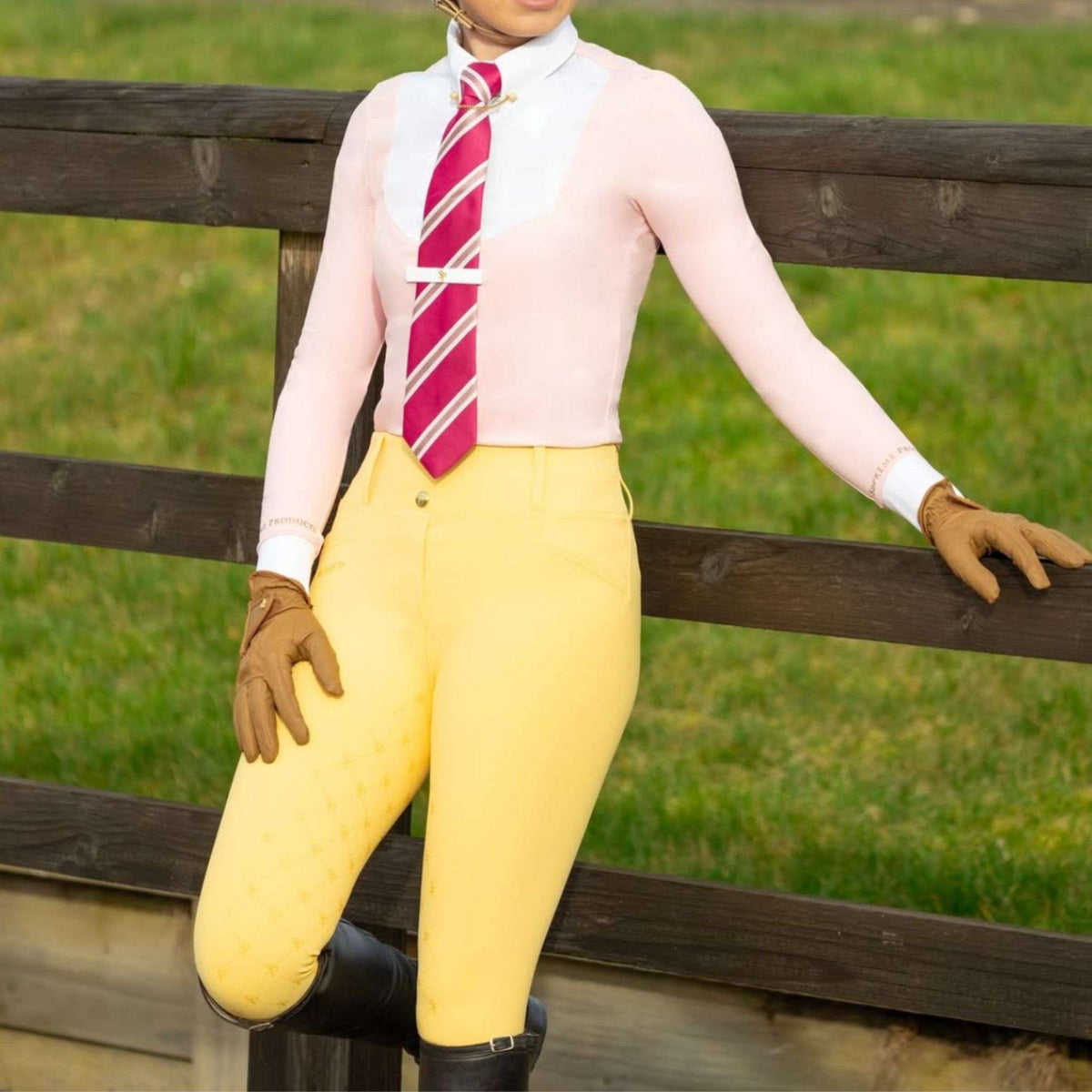 Supreme Products Women's Champion Show Rider Competition Breeches in Canary Yellow