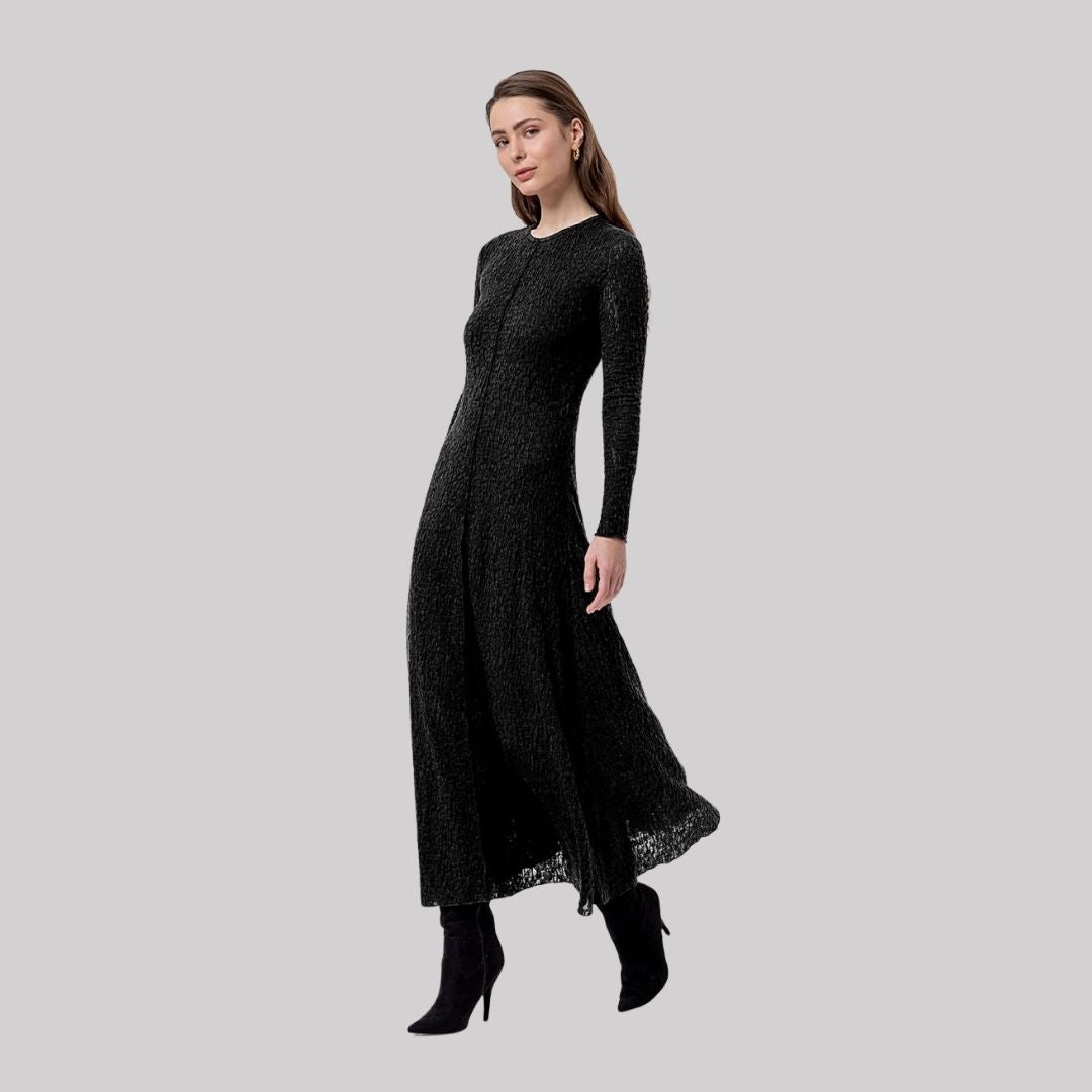 Surkana Long Dress in Black