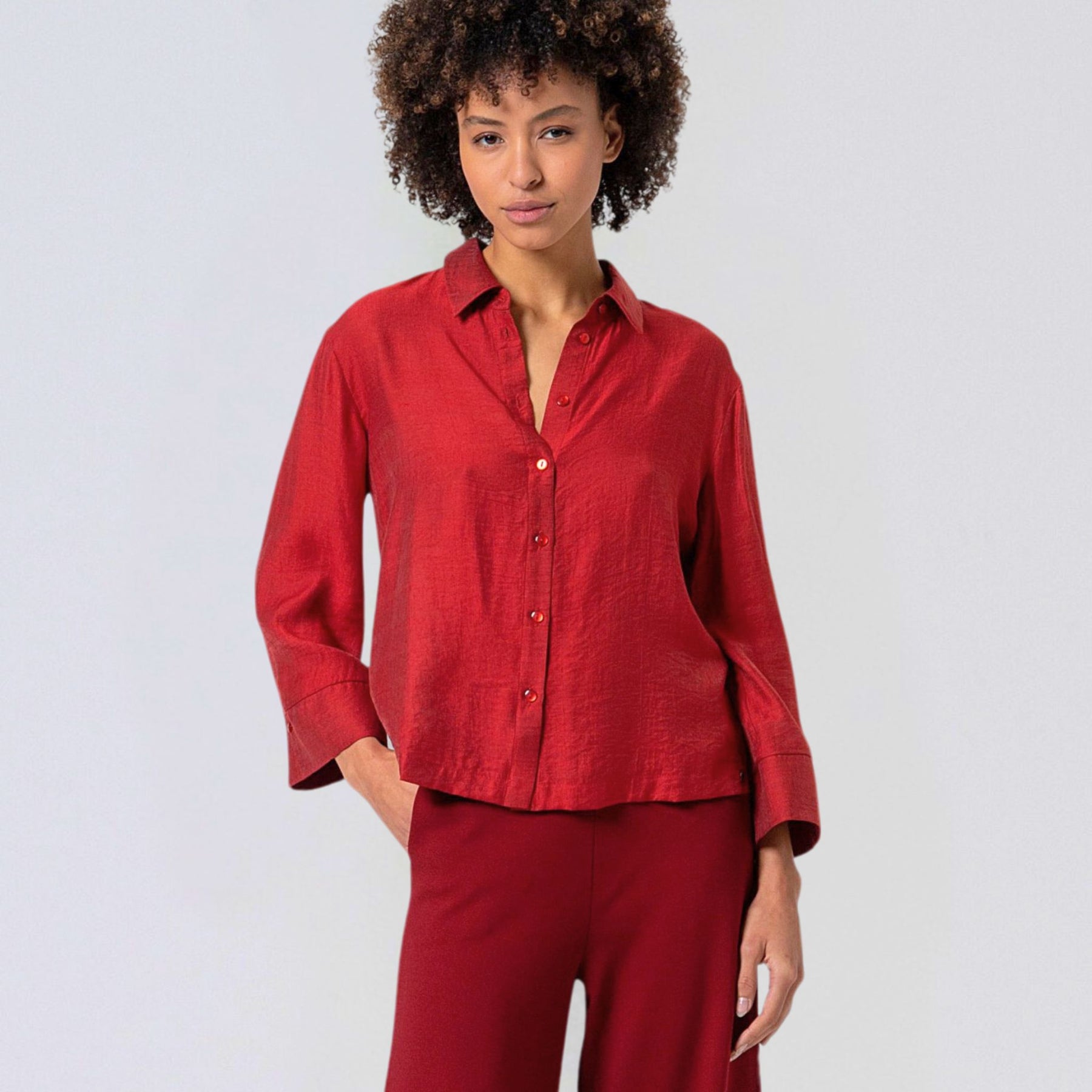 Surkana Women's Livo Loose Shirt in Light Tile