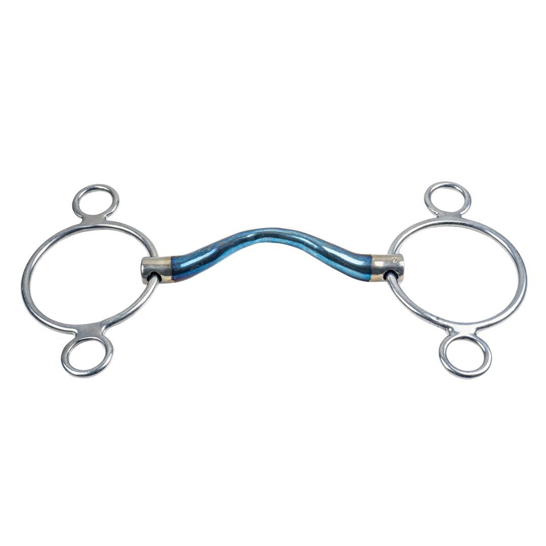 TRUST Equestrian Sweet Iron 3 Ring Medium Port Bit