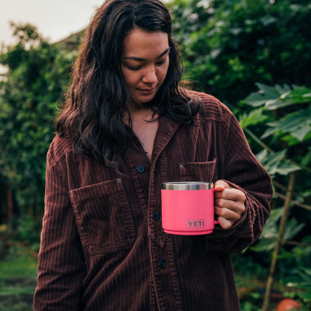 YETI Rambler 10 Oz Stackable Mug in Tropical Pink (296ml) with Magslider Lid