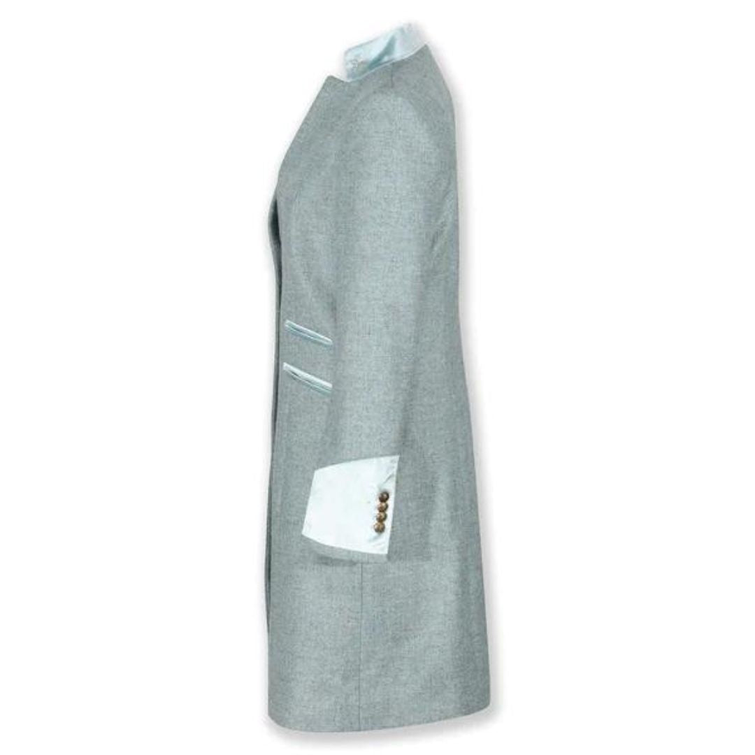 Welligogs Women's Oxford Wool Coat in Duck Egg Blue