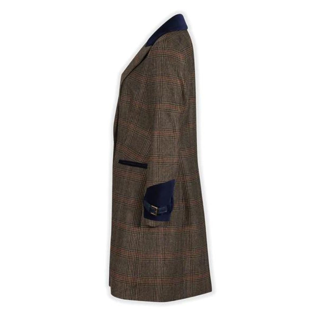 Welligogs Women's Kensington Wool Trench Coat in Midnight Blue