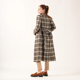 Welligogs Women's Paddington Long Coat in Check