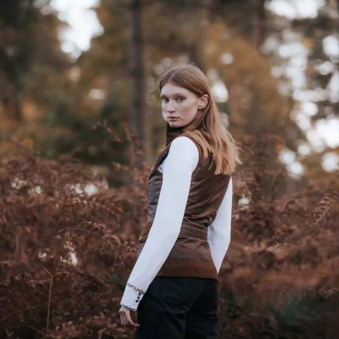 Welligogs Women's Roxy Wax Gilet in Tan