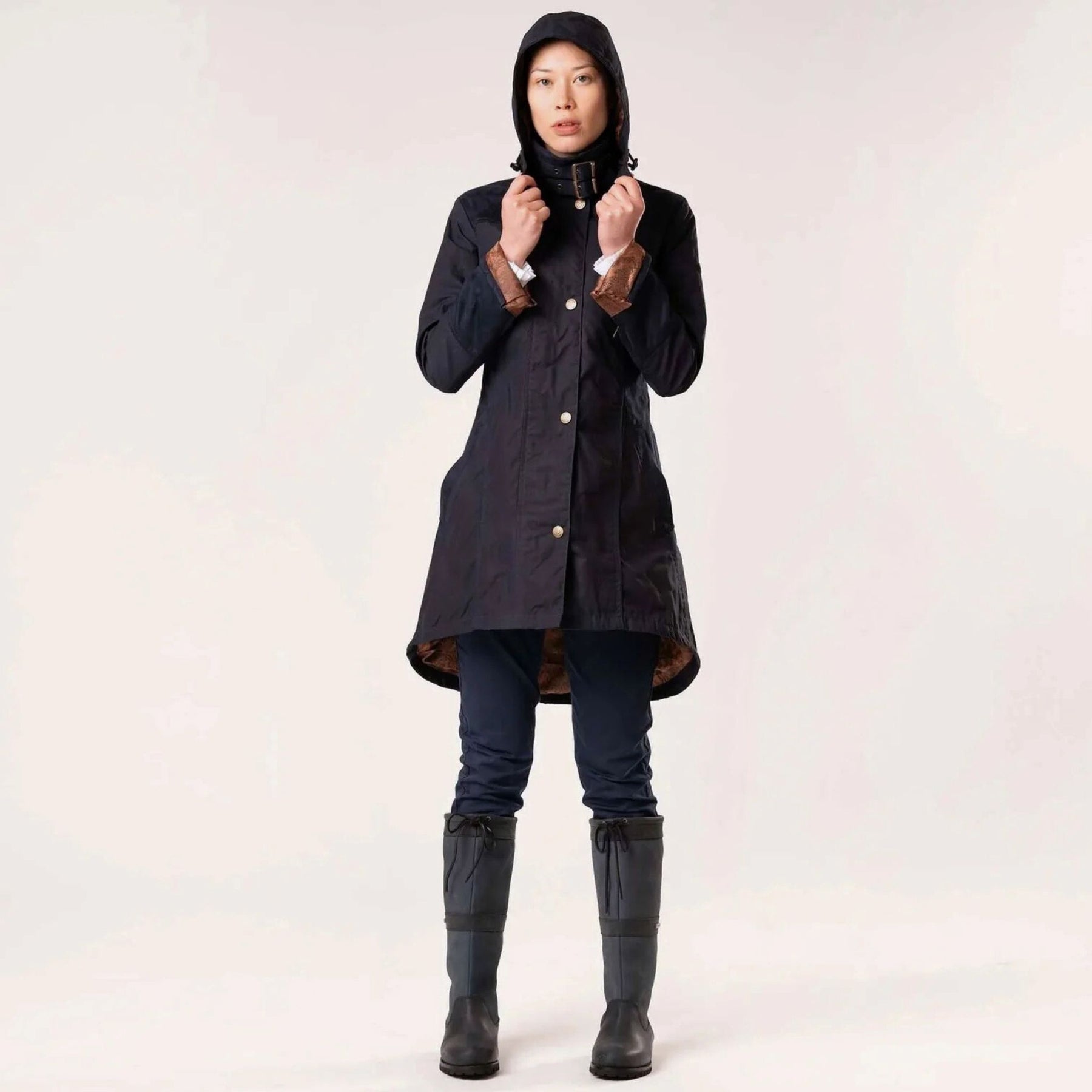 Welligogs Women's Perdita Waterproof Coat in Navy