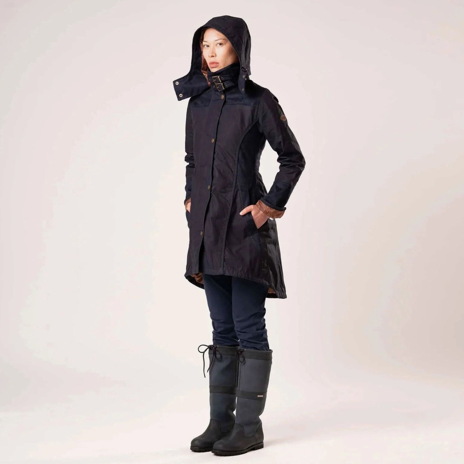 Welligogs Women's Perdita Waterproof Coat in Navy