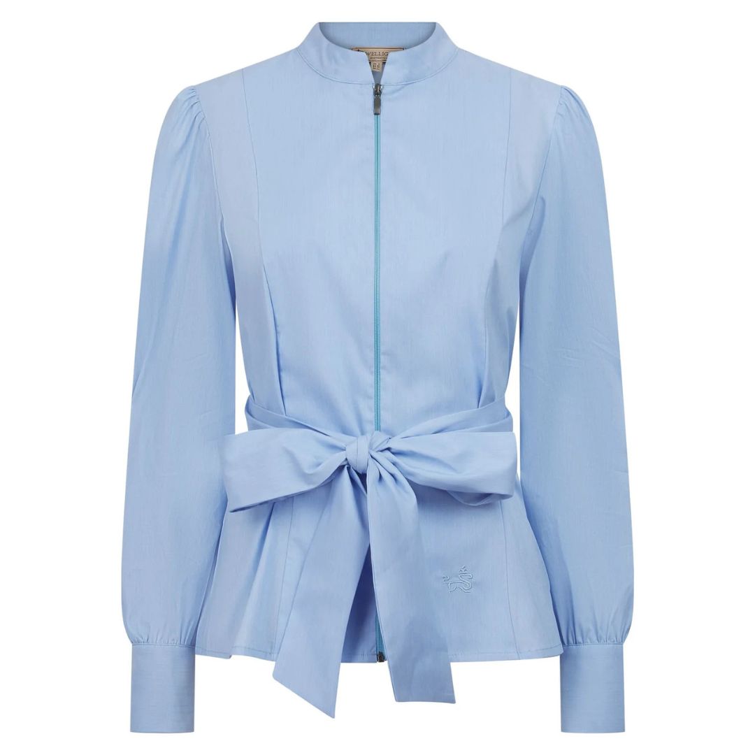Welligogs Women's Henrietta Wrap Shirt in Blue