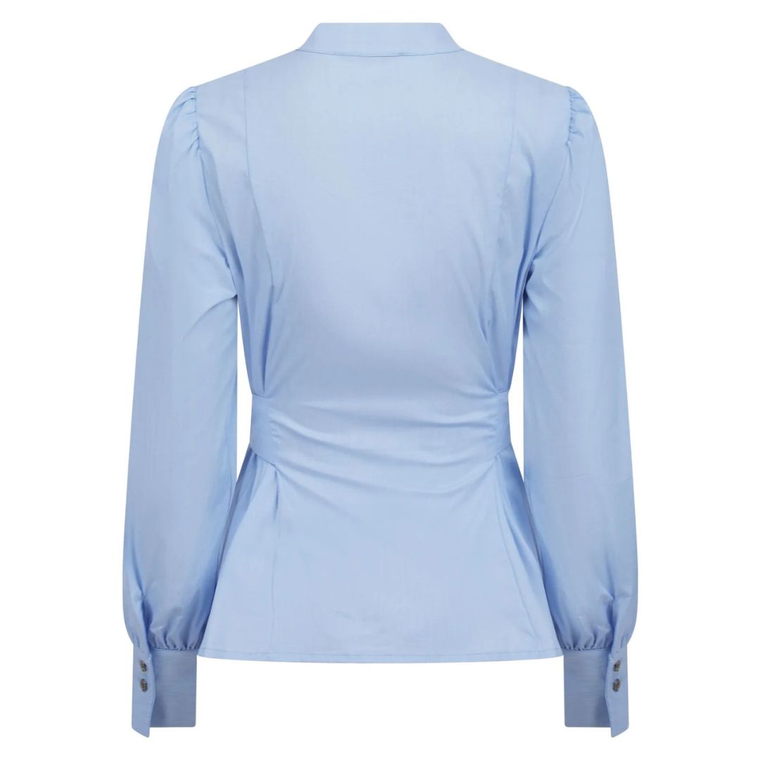Welligogs Women's Henrietta Wrap Shirt in Blue