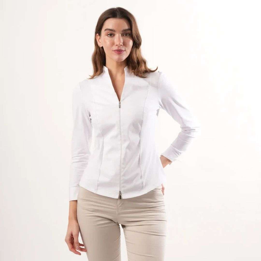 Welligogs Women's Kate Zipped Shirt in White