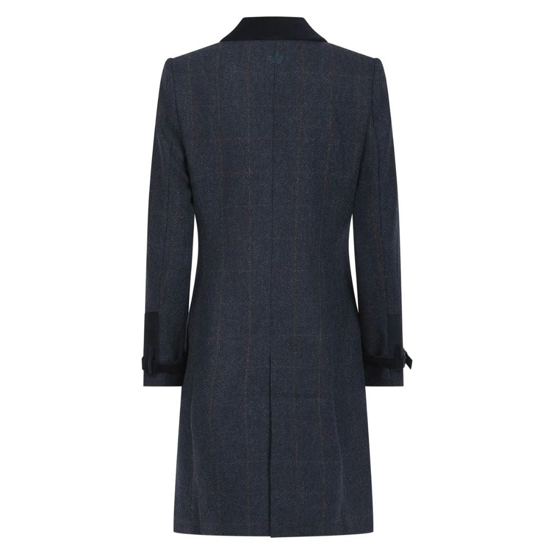Welligogs Women's Kensington Wool Trench Coat in Navy