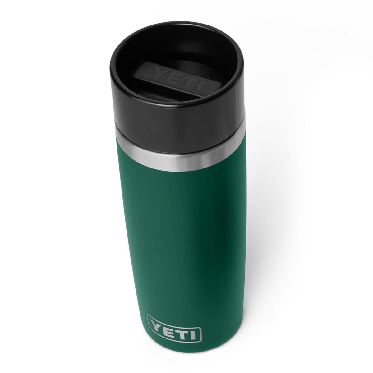 YETI Rambler 16 Oz Travel Bottle in Black Forest Green (473ml) with Commuter Cap