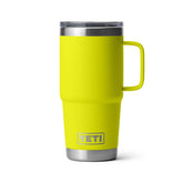 YETI Rambler 20 Oz Travel Mug in Firefly Yellow (591ml) with StrongHold Lid