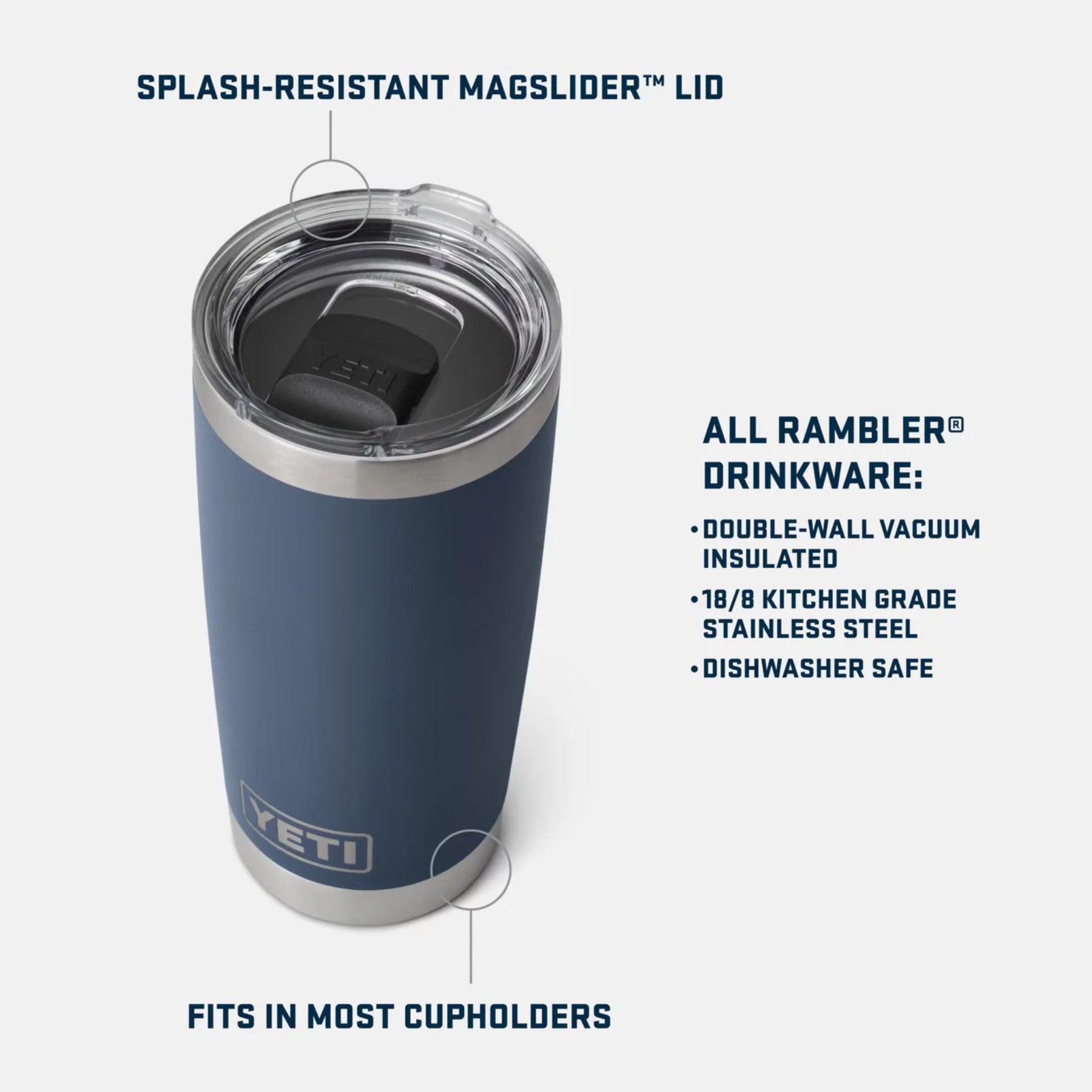 YETI Rambler 20 Oz Tumbler in Wetlands Camo (591ml) with Magslider Lid