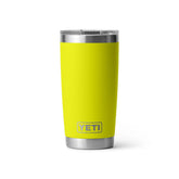 YETI Rambler 20 Oz Tumbler in Firefly Yellow (591ml) with Magslider Lid