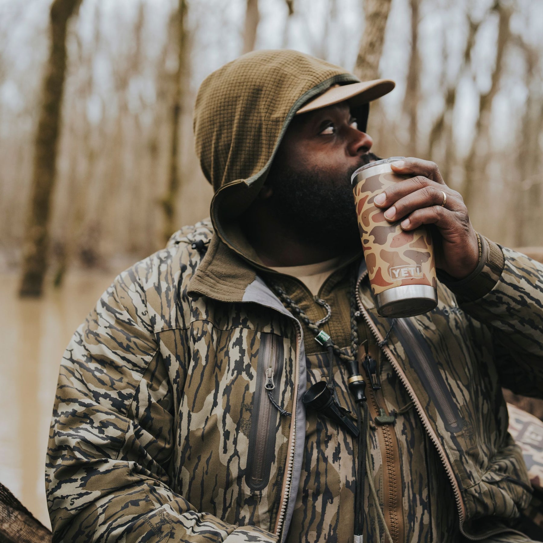 YETI Rambler 20 Oz Tumbler in Wetlands Camo (591ml) with Magslider Lid