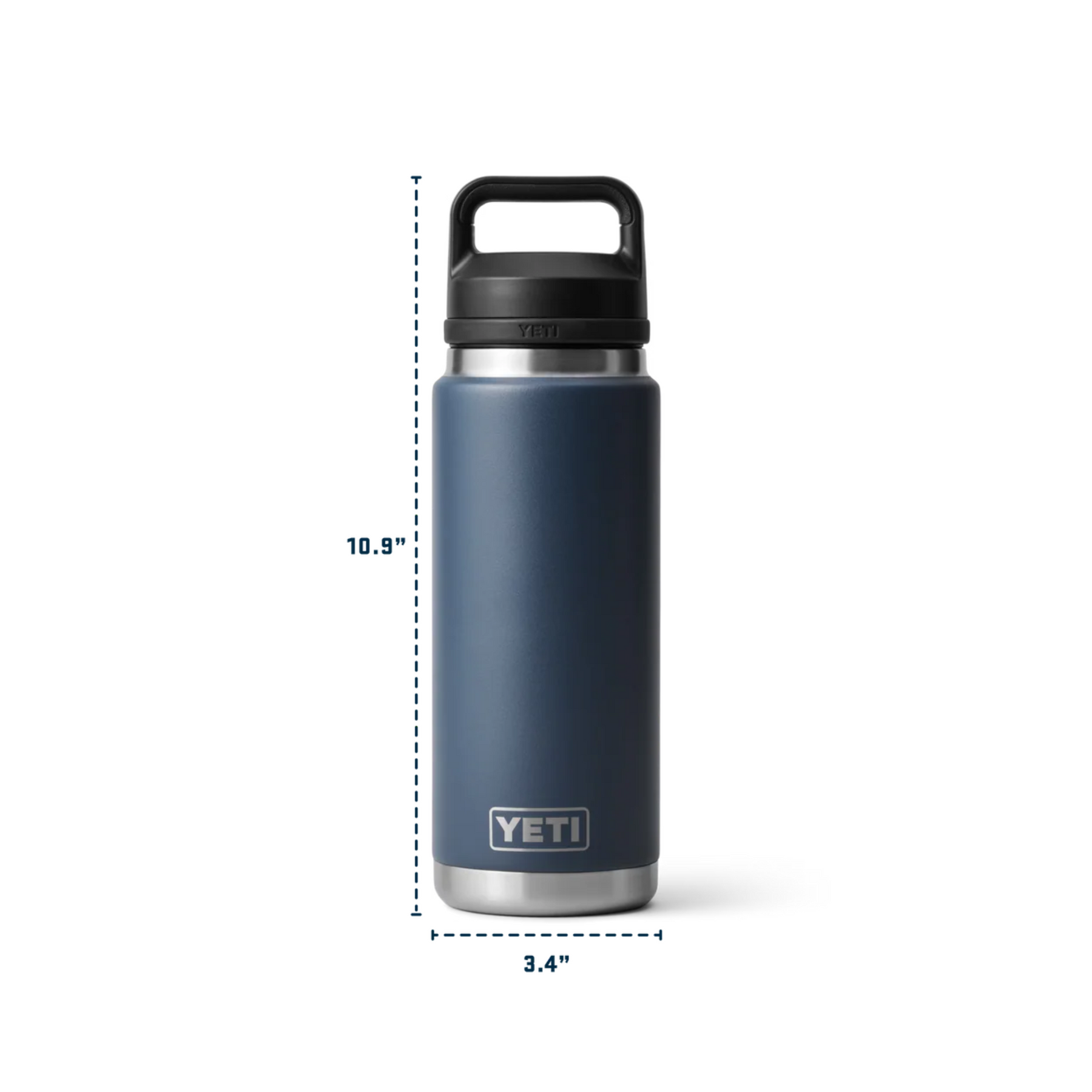 YETI Rambler 26 Oz Bottle in Black Forest Green (769 ml) with Chug Cap