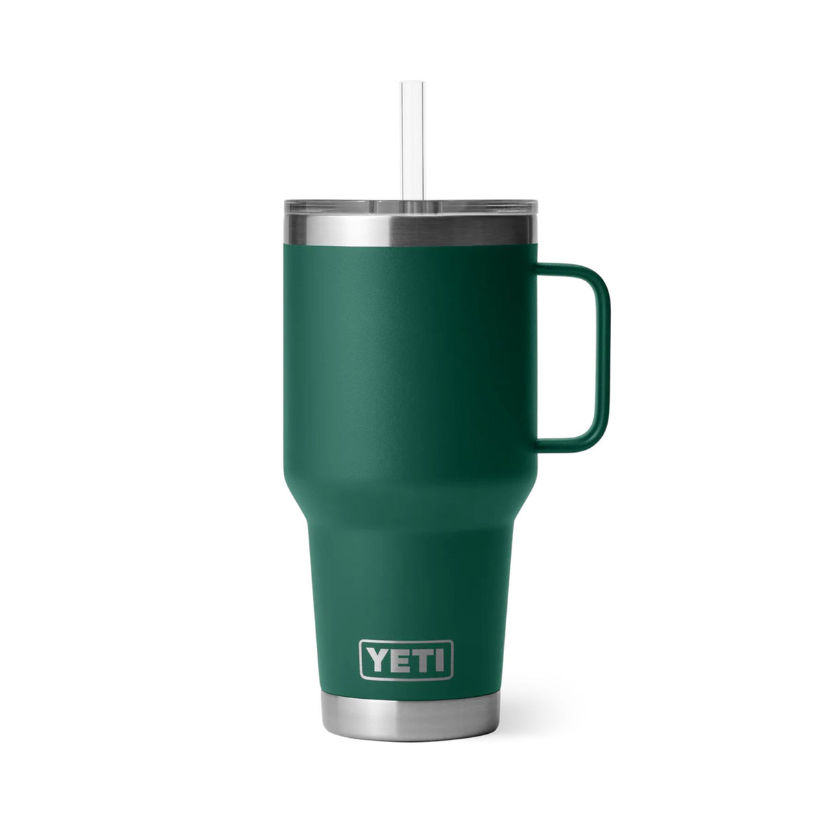 YETI Rambler 35 Oz Straw Mug (994 ml) in Black Forest Green