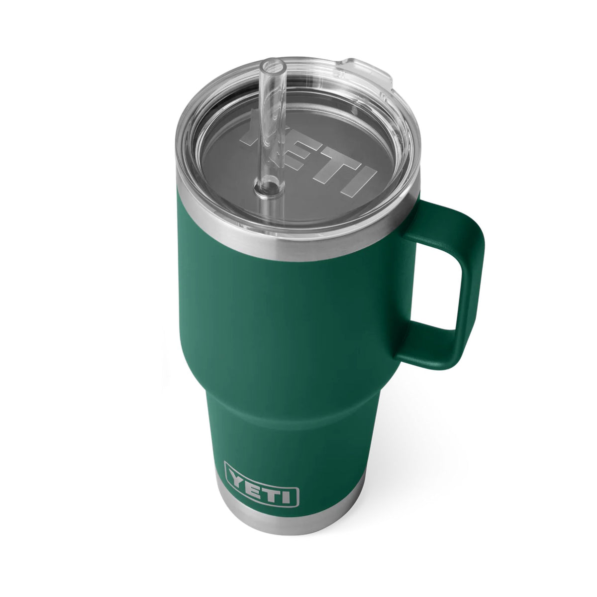 YETI Rambler 35 Oz Straw Mug (994 ml) in Black Forest Green