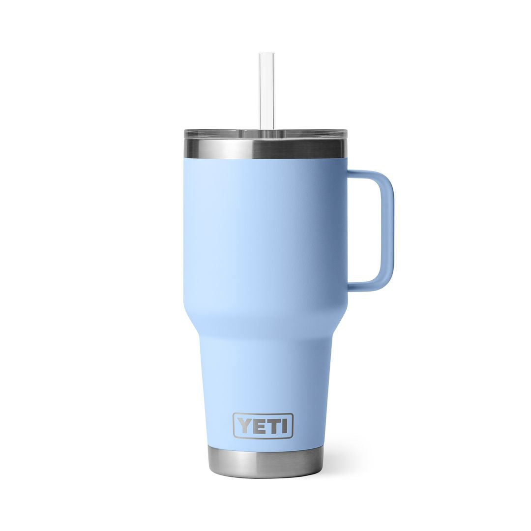 YETI Rambler 35 Oz Straw Mug (994 ml) in Big Sky Blue